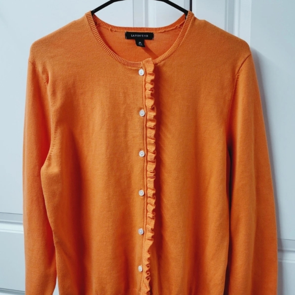 Lands' End Cardigan Sweater Women's Size: Medium Button